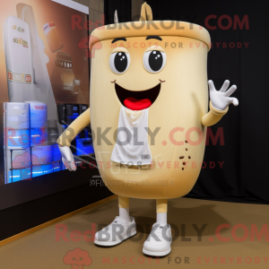 Beige champagne maskot...