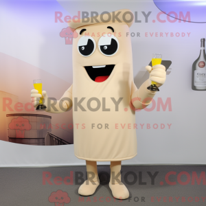 Beige champagne maskot...