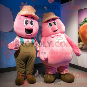Pink kartoffel maskot...