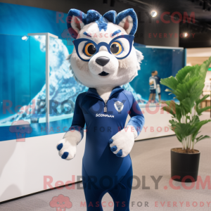 Navy Lynx maskot kostume...