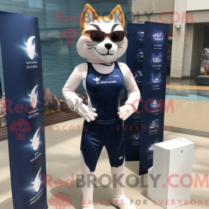 Postava maskota Navy Lynx...