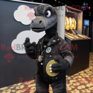Sort Hydra maskot kostume...