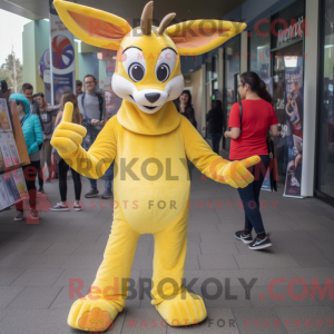 Citrongul Gazelle maskot...