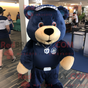 Navy Bear mascot costume...