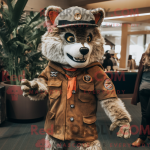 Rust Wolf mascottekostuum...