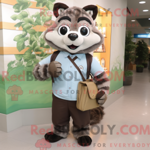 Raccoon mascot costume...