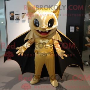Guldfladdermusmaskot drakt...