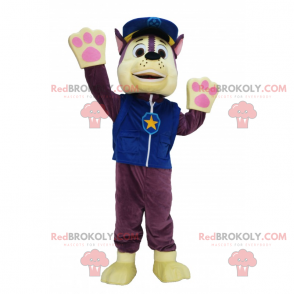 Little wolf mascot dressed as a policeman - Redbrokoly.com