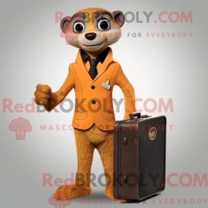 Rust Meerkat mascot costume...