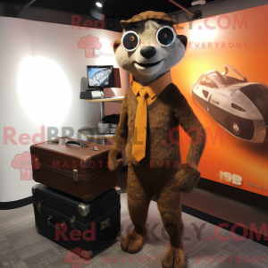 Rust Meerkat mascot costume...