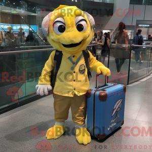 Gul torsk maskot kostume...