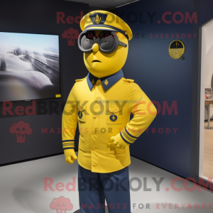 Gul Navy Soldier maskot...