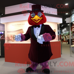 Máscara de frango Maroon...