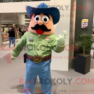 Peach Green Beret mascot...