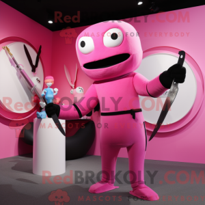 Roze messenwerper...