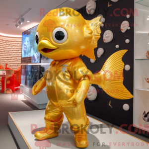 Goudvis mascottekostuum...
