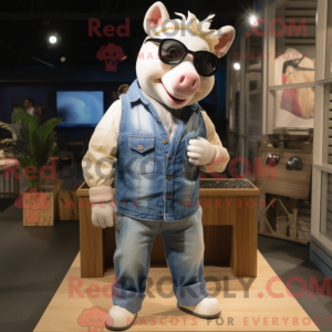 Cream Sow Maskottchen...