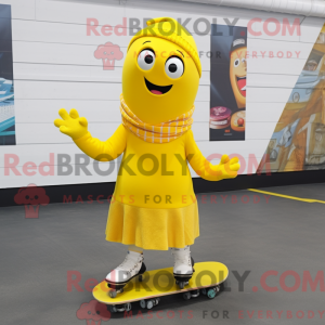 Máscara de skate Gul com...