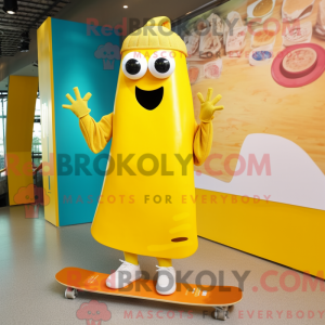 Geel skateboard...