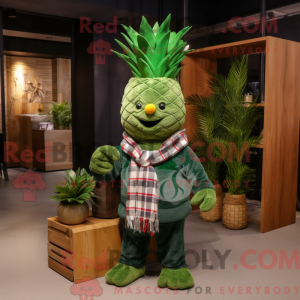 Skovgrøn aas maskot kostume...