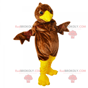 Kleine bruine vogel mascotte - Redbrokoly.com