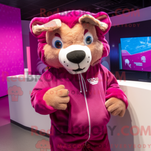 Magenta Smilodon máscara de...