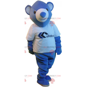 Kleine blauwe beer mascotte - Redbrokoly.com