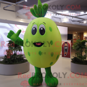 Oliven reddik maskot drak...