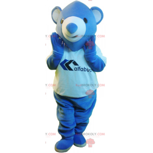 Kleine blauwe beer mascotte - Redbrokoly.com