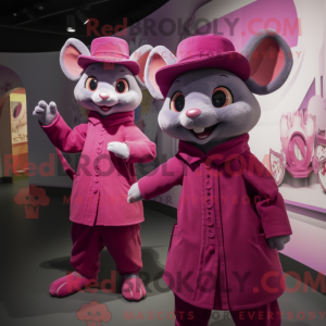 Magenta Dormouse maskot...