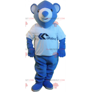 Mascotte de petit ours bleu - Redbrokoly.com