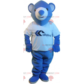 Mascotte de petit ours bleu - Redbrokoly.com