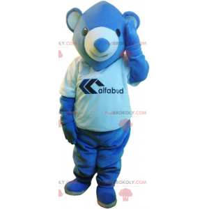 Kleines blaues Bärenmaskottchen - Redbrokoly.com