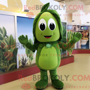 Oliven Spinat maskot...