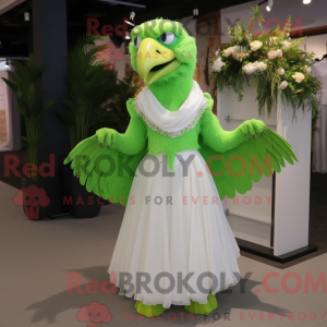 Lime Green Eagle mascotte...
