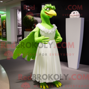 Lime Green Eagle mascotte...