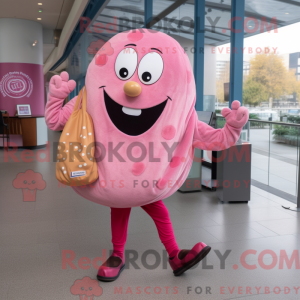 Pink Bagels maskot kostume...
