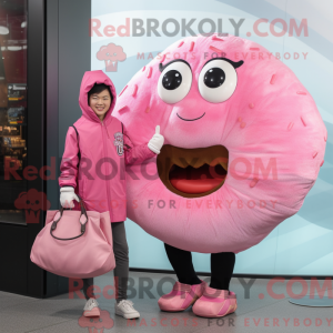 Pink Bagels maskot kostume...