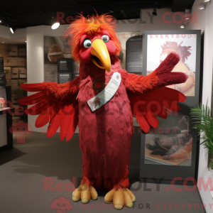 Red Harpy maskotdraktfigur...