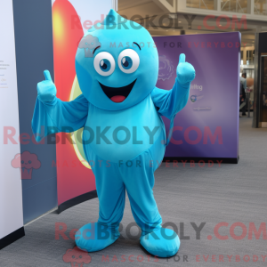 Turquoise Plum mascot...