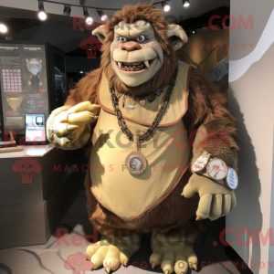 Personaggio mascotte orco...