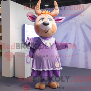 Lavendel Hirsch Maskottchen...