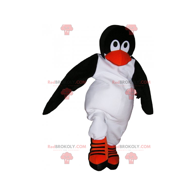 Liten pingvinmaskot - Redbrokoly.com