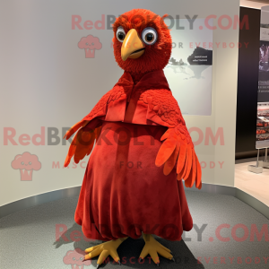 Red Quail-mascottekostuum...