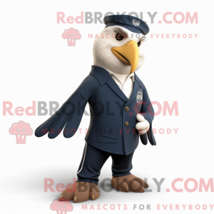 Navy Eagle maskotdraktfigur...