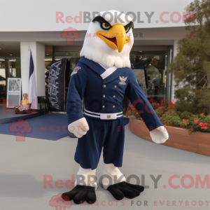 Navy Eagle maskotdraktfigur...