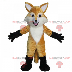 Mascote pequena raposa marrom-clara - Redbrokoly.com