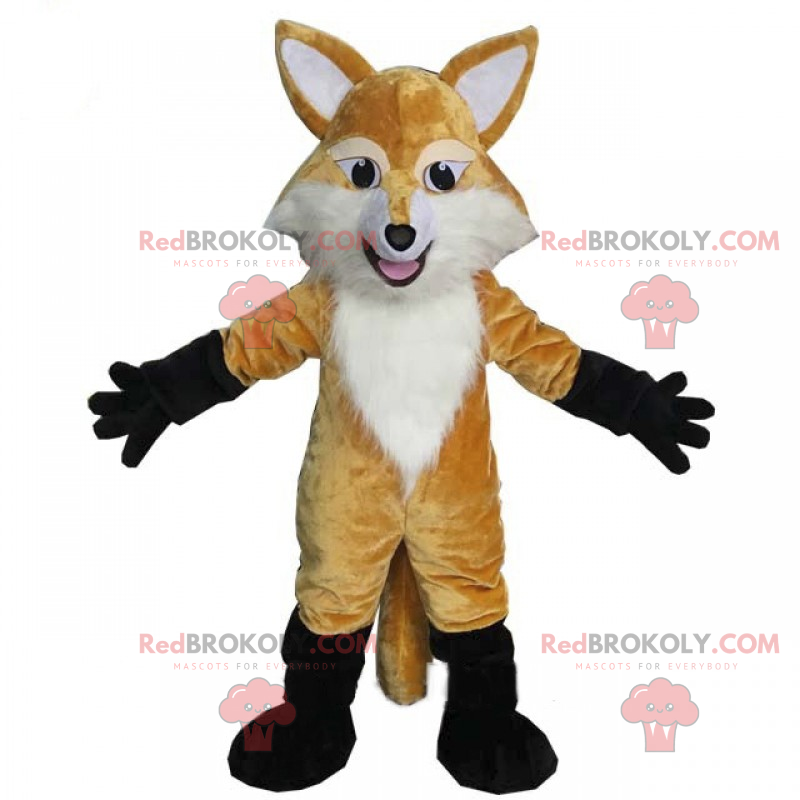 Maskottchen kleiner hellbrauner Fuchs - Redbrokoly.com