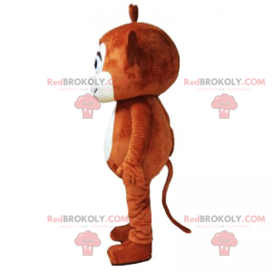 Piccola mascotte scimmia marrone - Redbrokoly.com