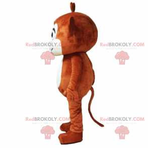 Lille brun abe maskot - Redbrokoly.com